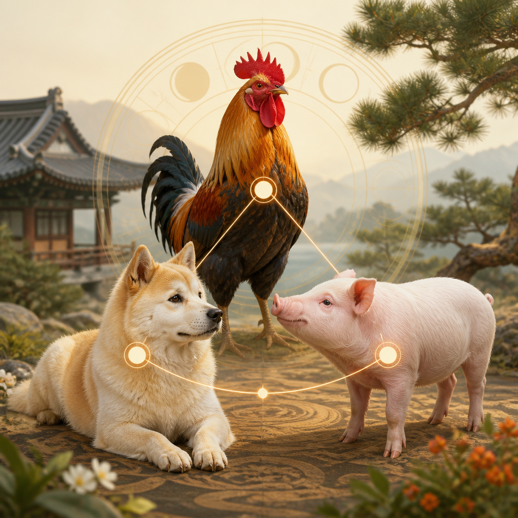 오늘의 운세 - 닭띠 개띠 돼지띠 2026년8월19일 핵심 요약 이미지