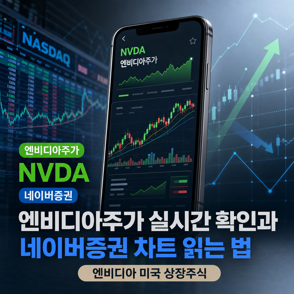엔비디아주가 실시간 확인과 네이버증권 차트 읽는 법 대표 이미지